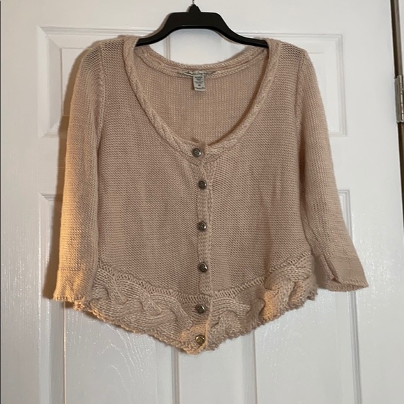 American Rag baby pink cropped wool cardigan - Picture 4 of 6